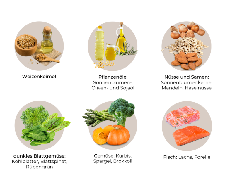 Liste an Vitamin E-reichen Lebensmitteln
