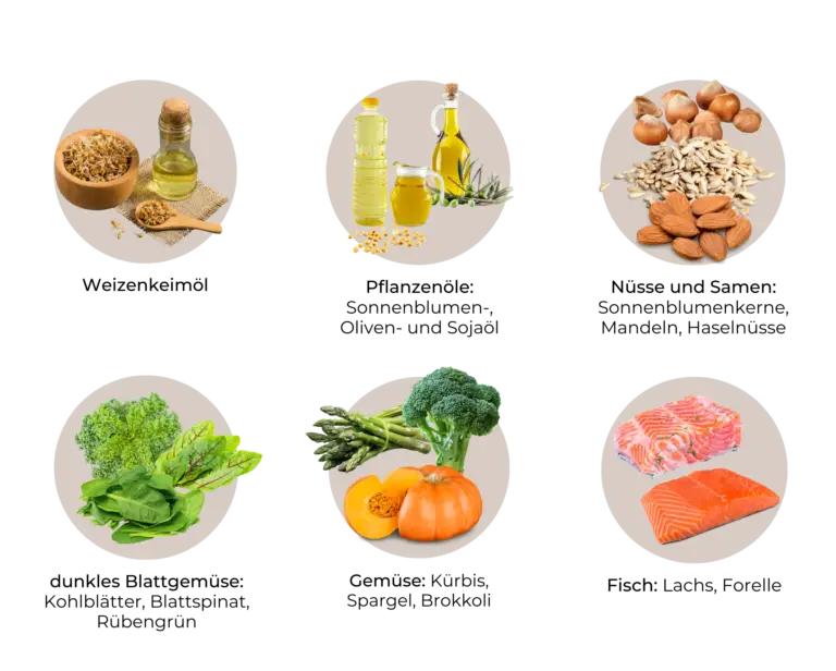 Liste an Vitamin E-reichen Lebensmitteln