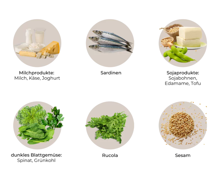 Liste an calciumreichen Lebensmitteln