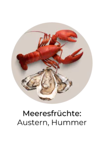 Abbildung von Meeresfrüchten, die reich an Kupfer sind