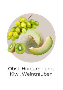 Abbildung von Obst, das reich an Lutein ist