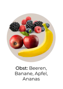 Abbildung von Obst, das reich an Phytosterole ist