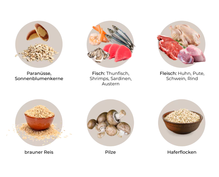 Liste an Selen-reichen Lebensmitteln