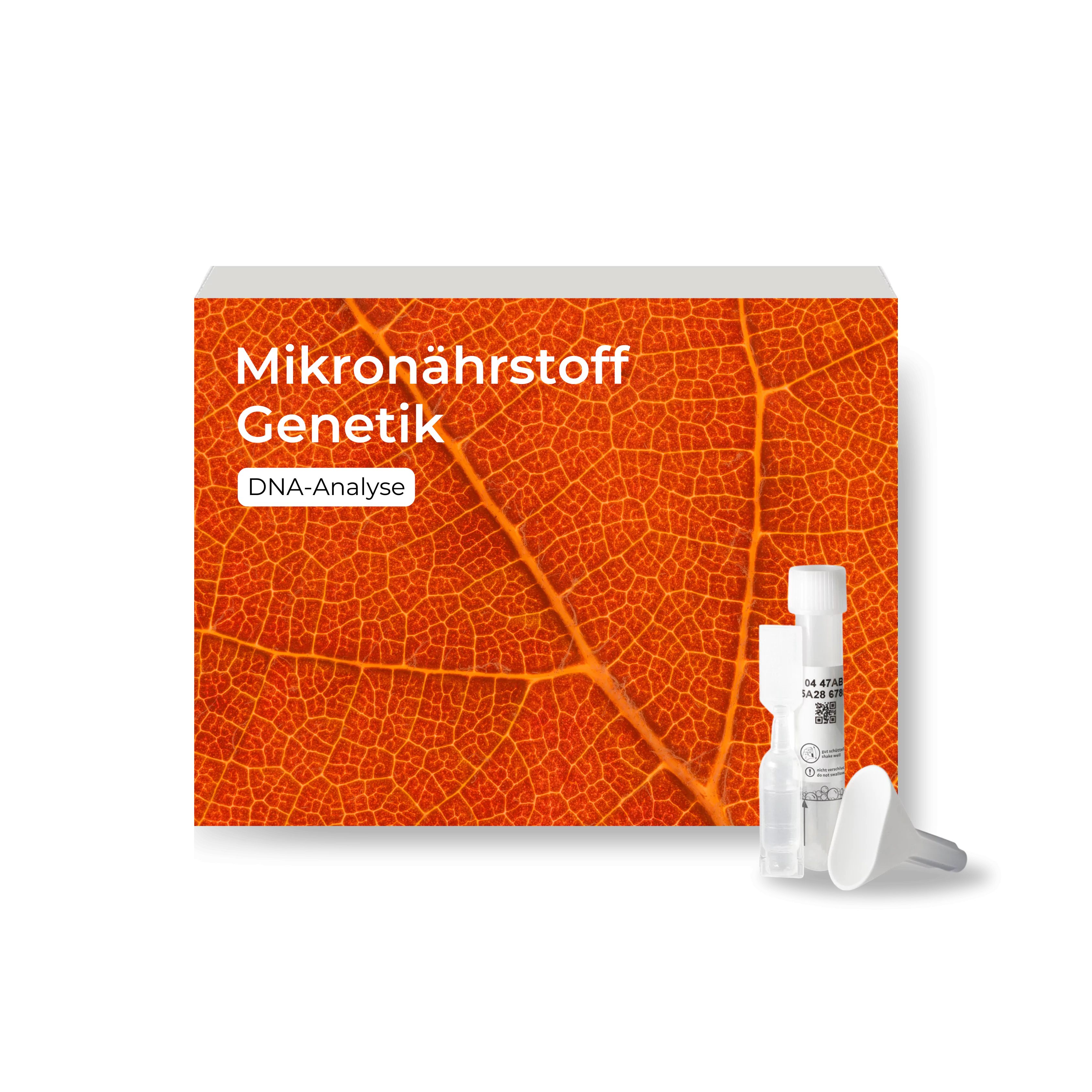 Bild eines DNA-Testkits der Mikronährstoffgenetik