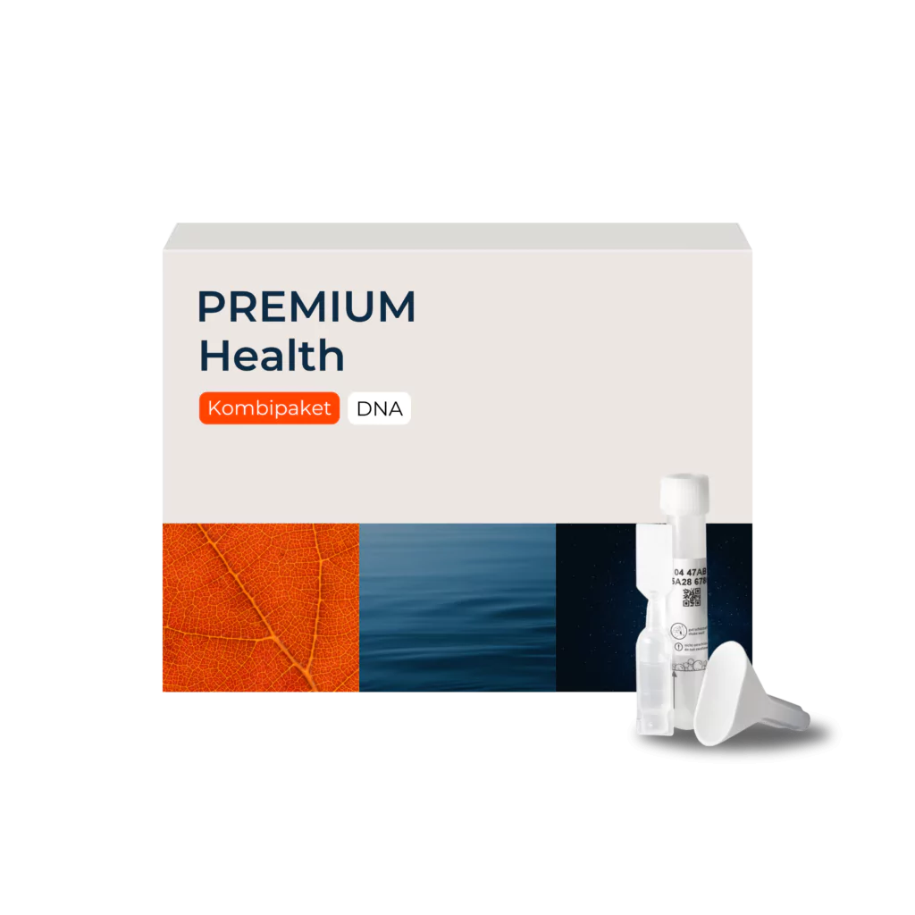Bild eines DNA-Testkits des Premium Health Pakets