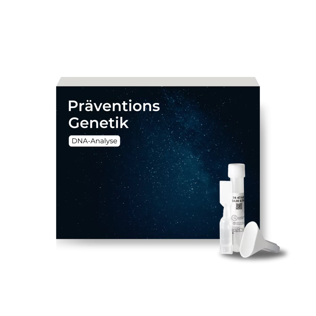 Bild eines DNA-Testkits der Präventionsgenetik