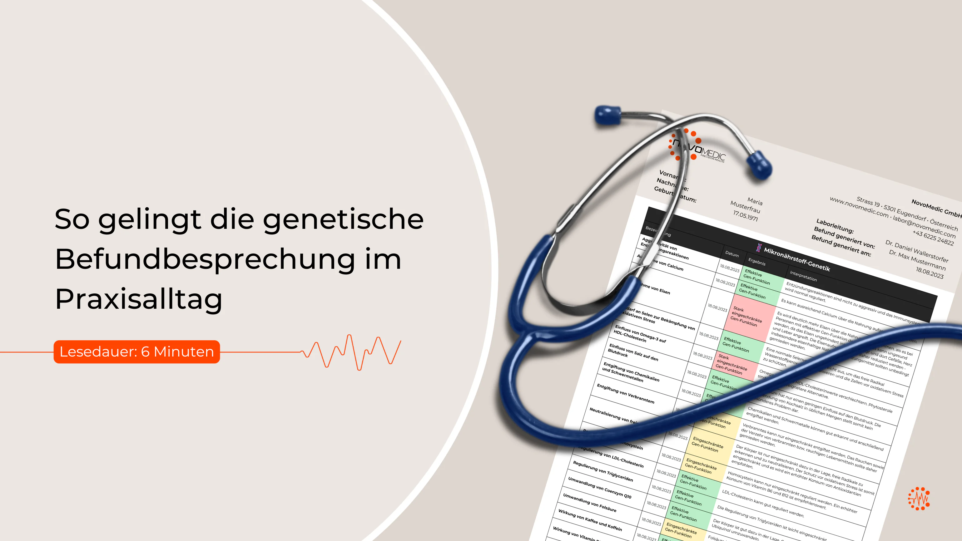 Desktop Banner- genetische Befundbesprechung in der Praxis